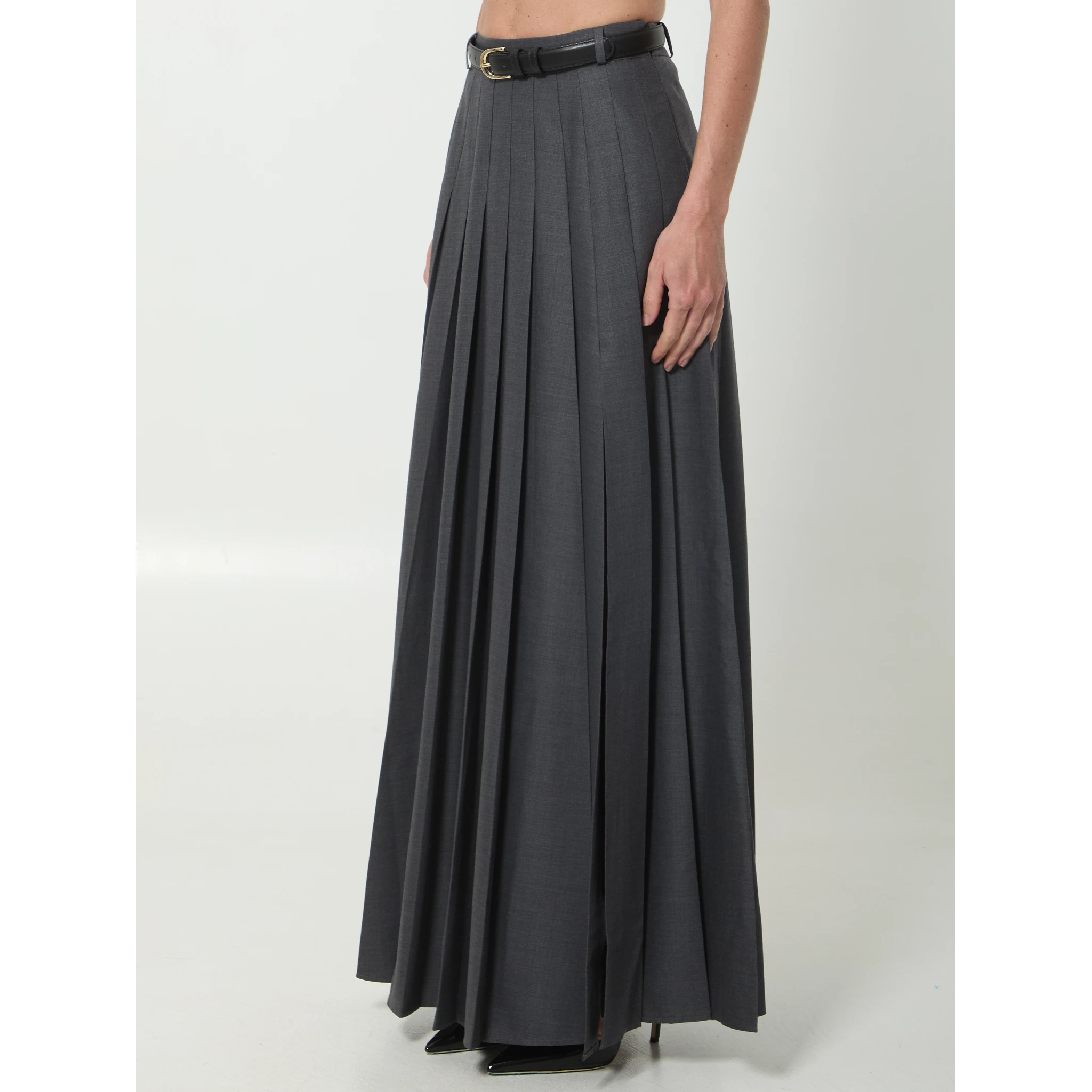Pleated maxi dress