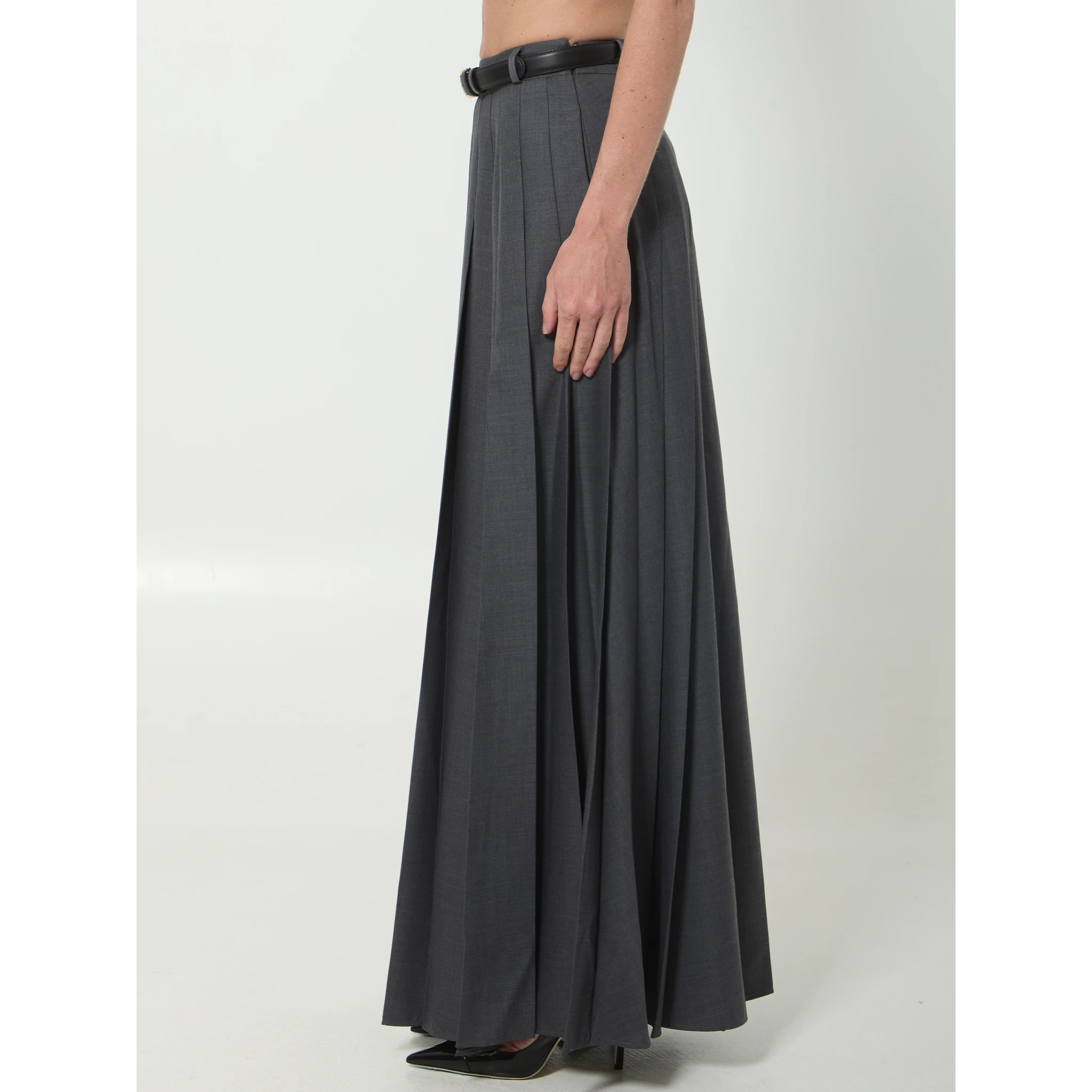 Pleated maxi dress