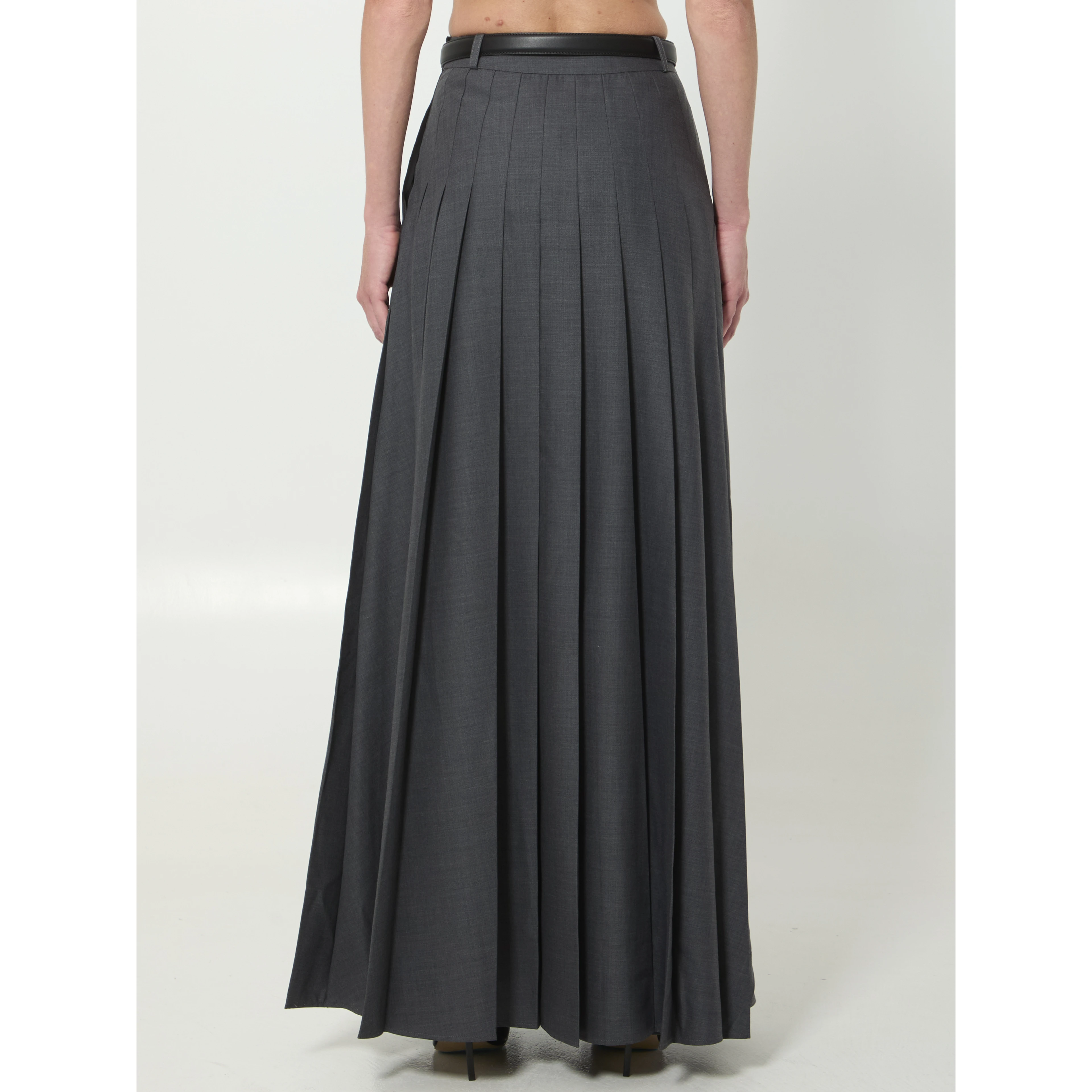 Pleated maxi dress