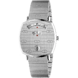 Gray Stainless Steel Dress Watch