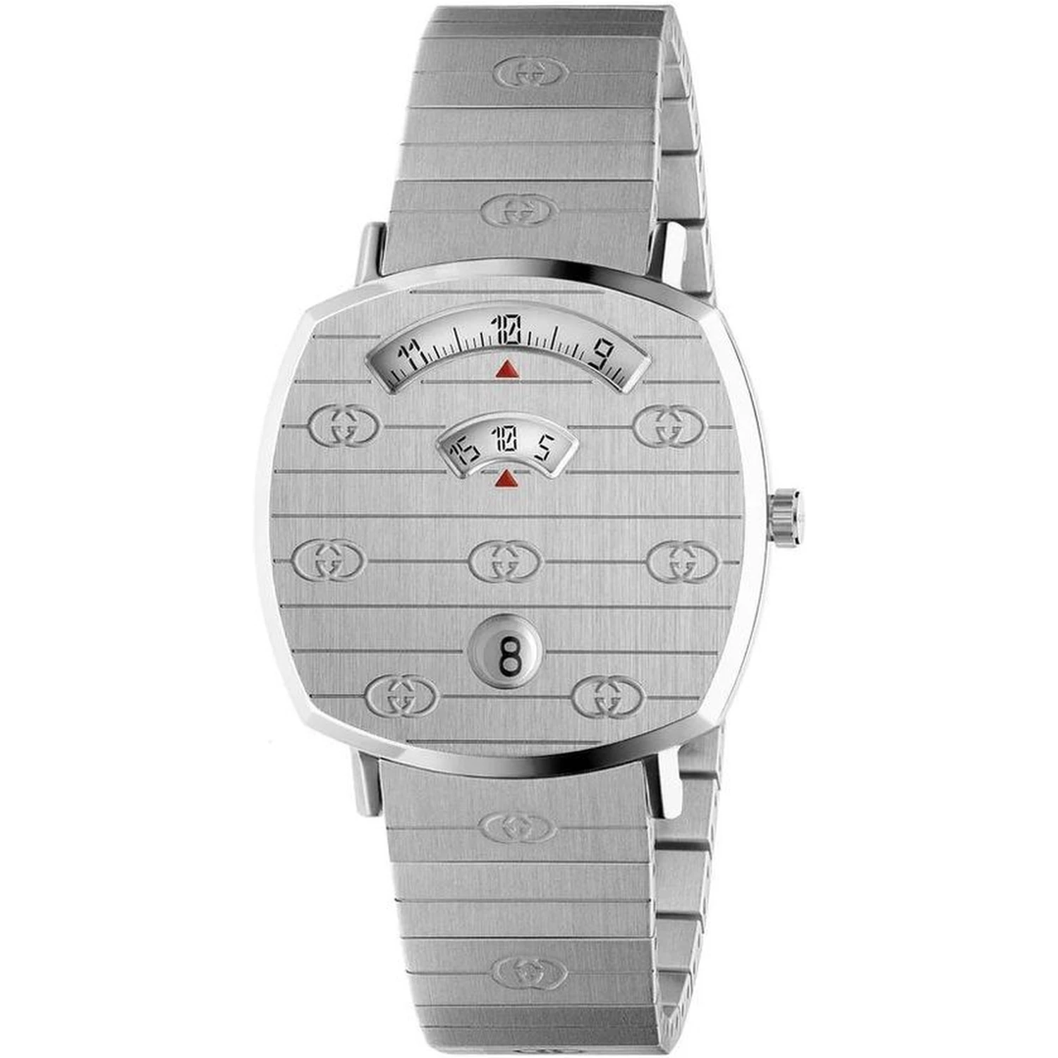 Gray Stainless Steel Dress Watch