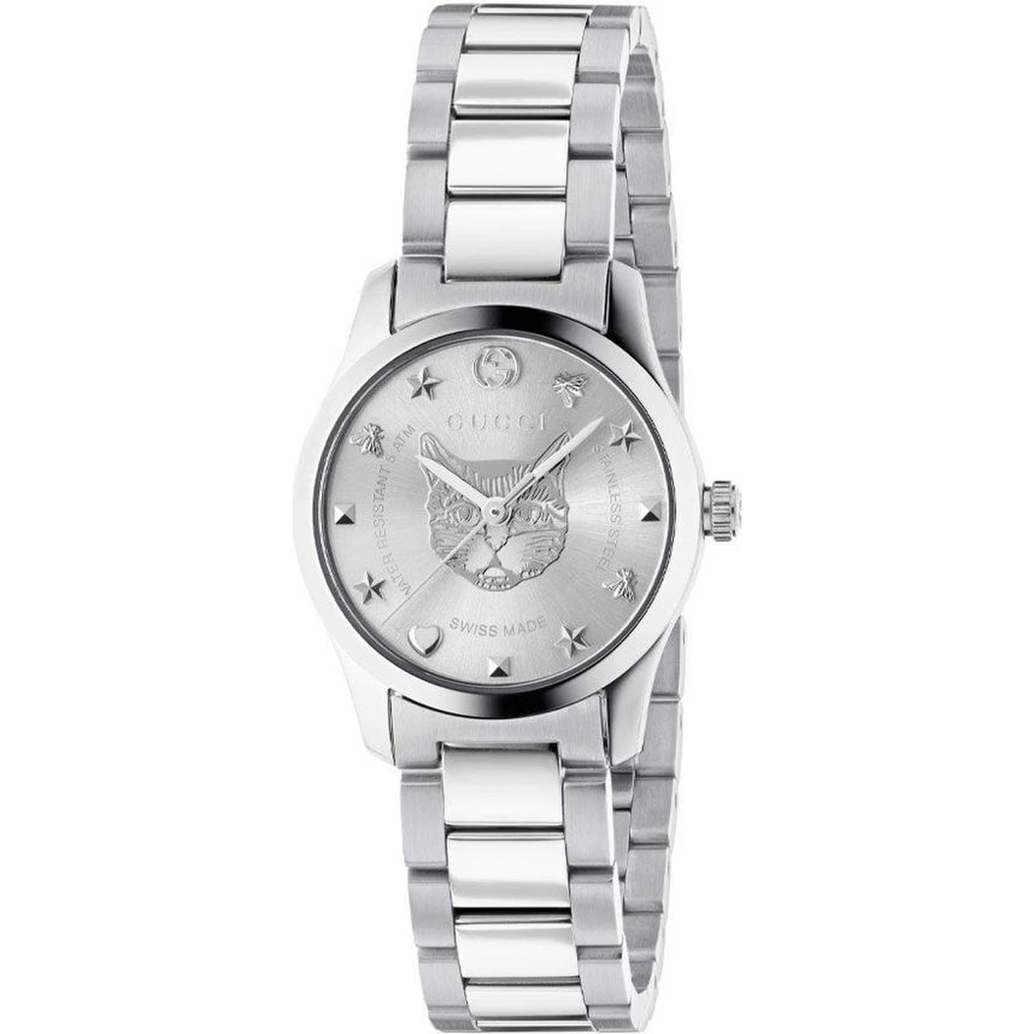 Gray Stainless Steel Dress Watch