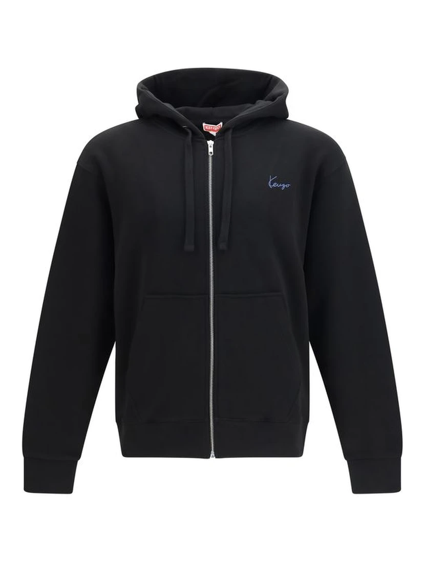 Black Cotton Sweatshirt