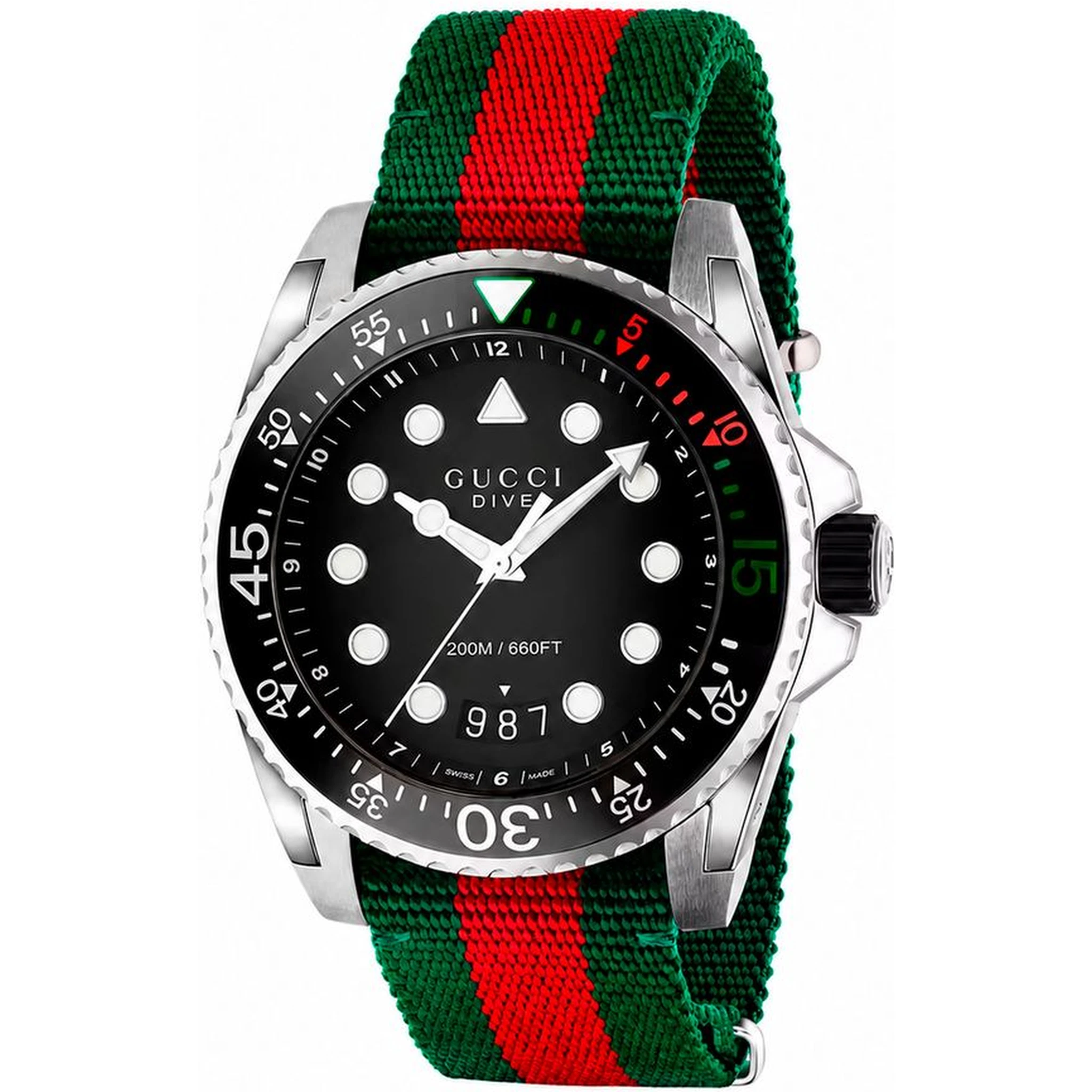 Multicolor Nylon Sport Watch