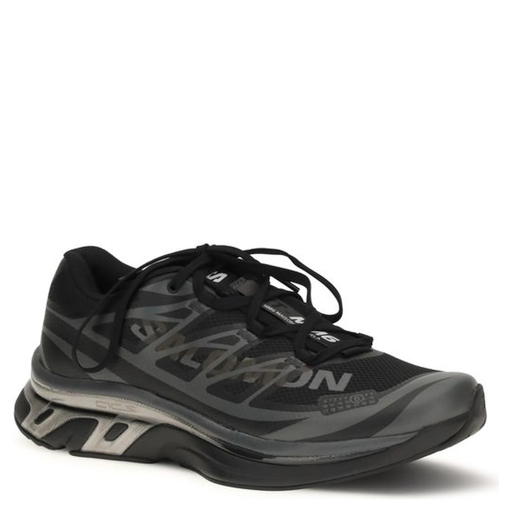 Black Polyamide Athletic Sneakers