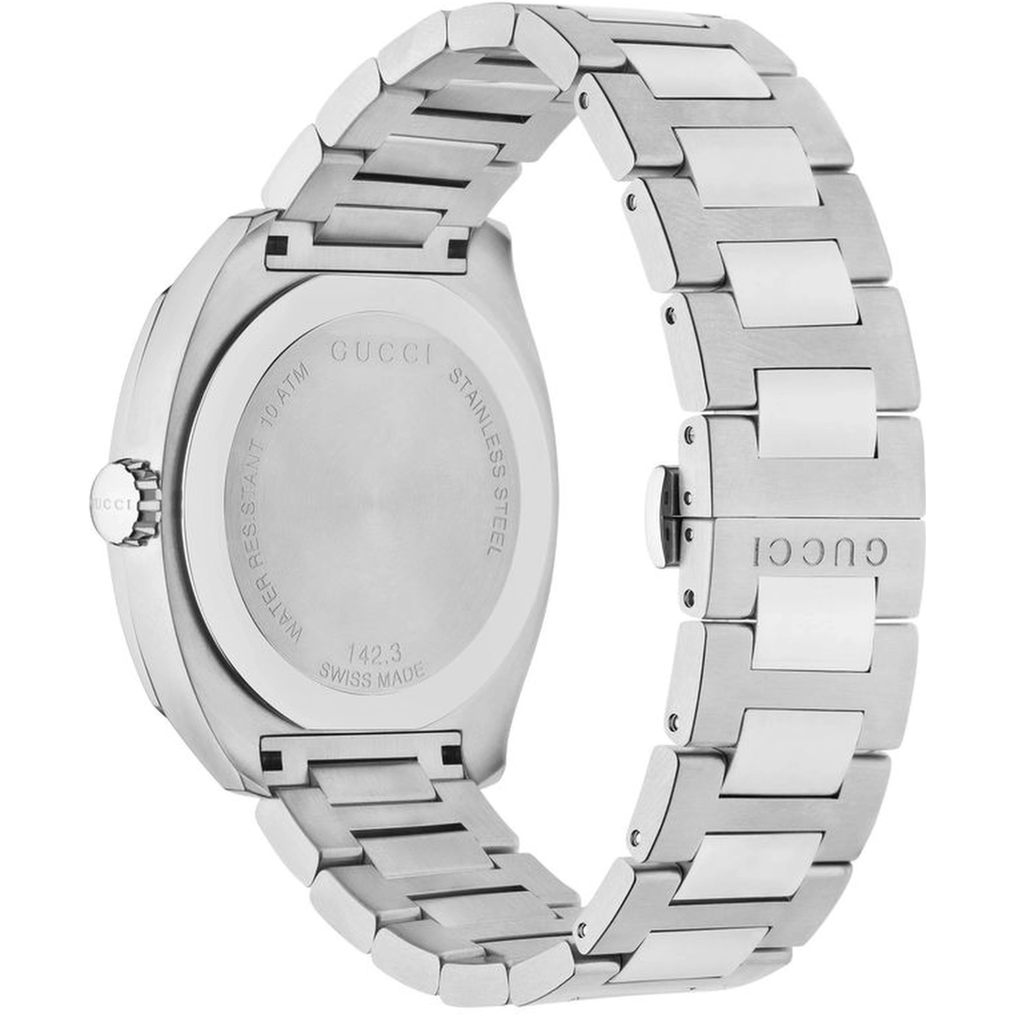 Gray Stainless Steel Dress Watch
