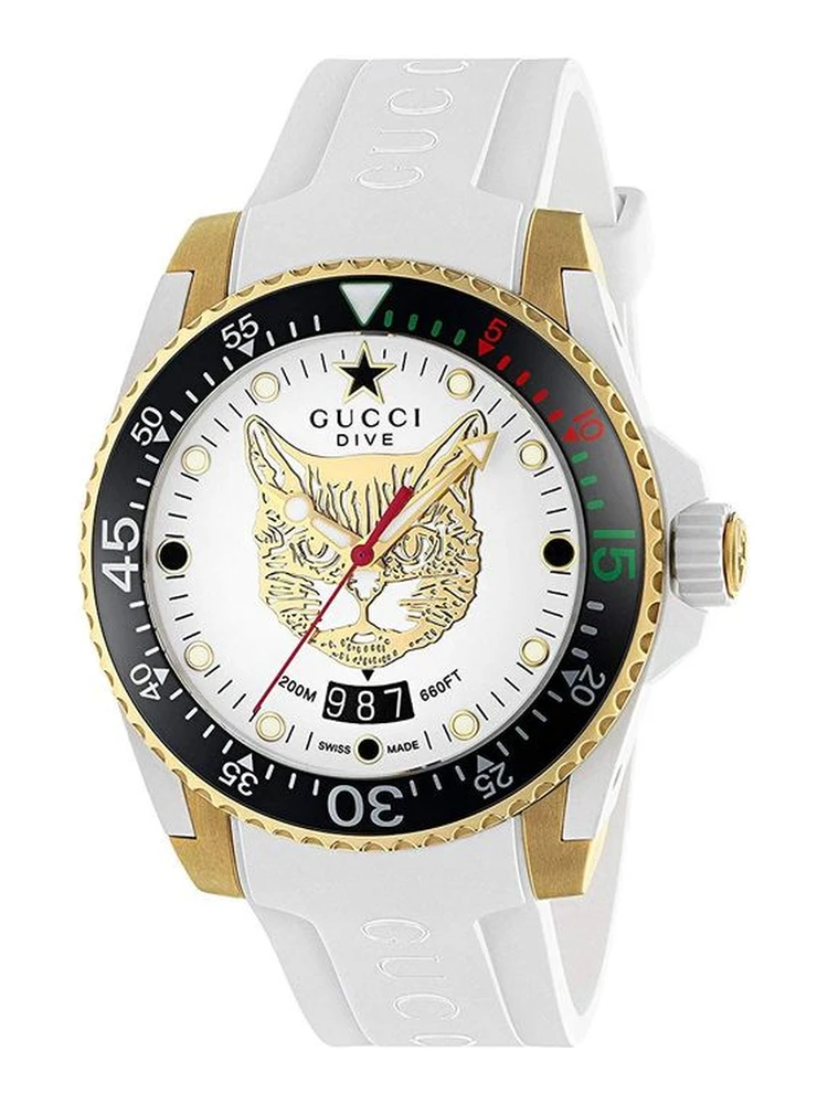 White Rubber Sport Watch