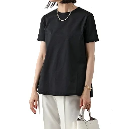 Black Cotton T-Shirt