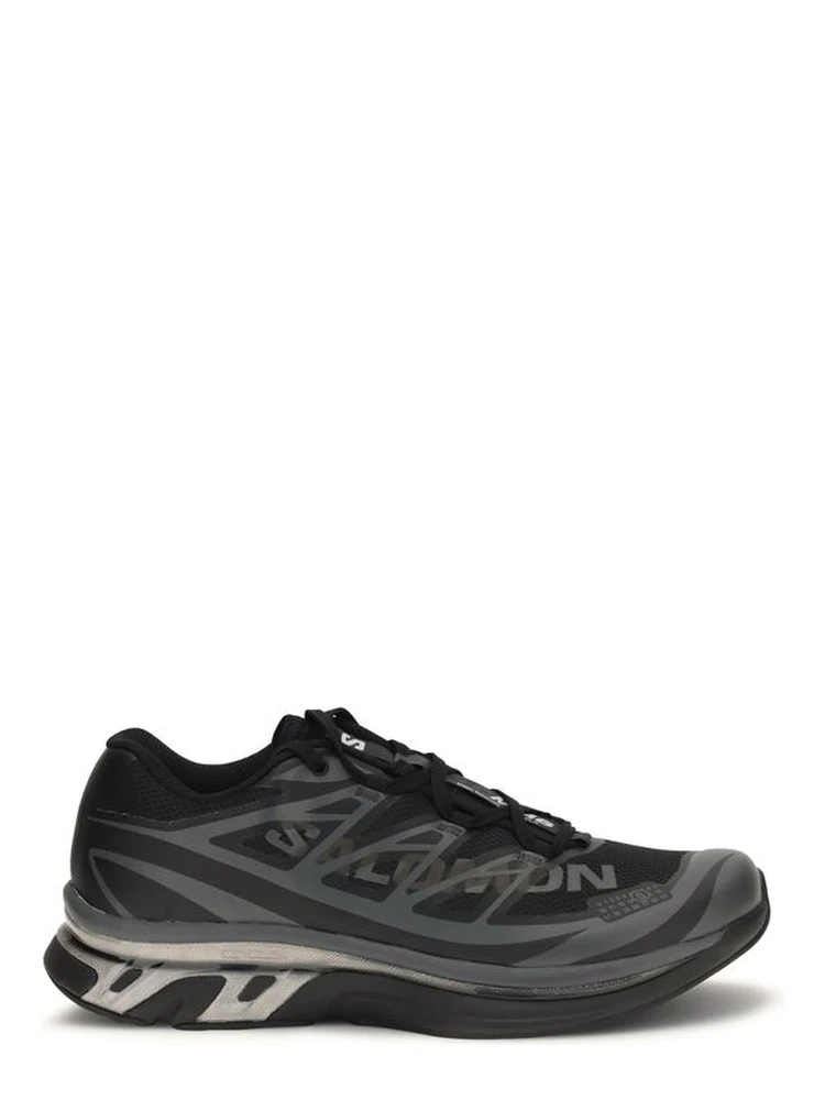 Black Polyamide Athletic Sneakers