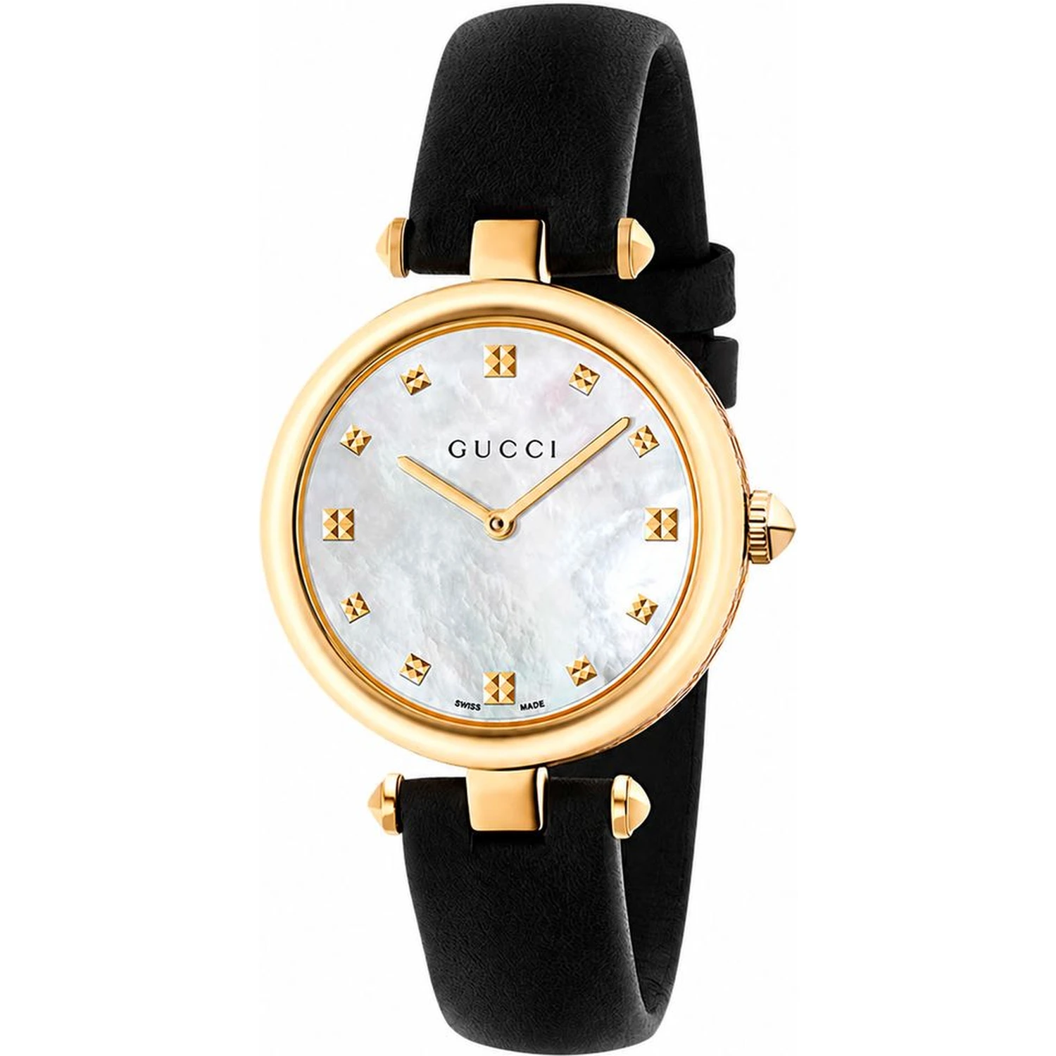 Black Leather Dress Watch