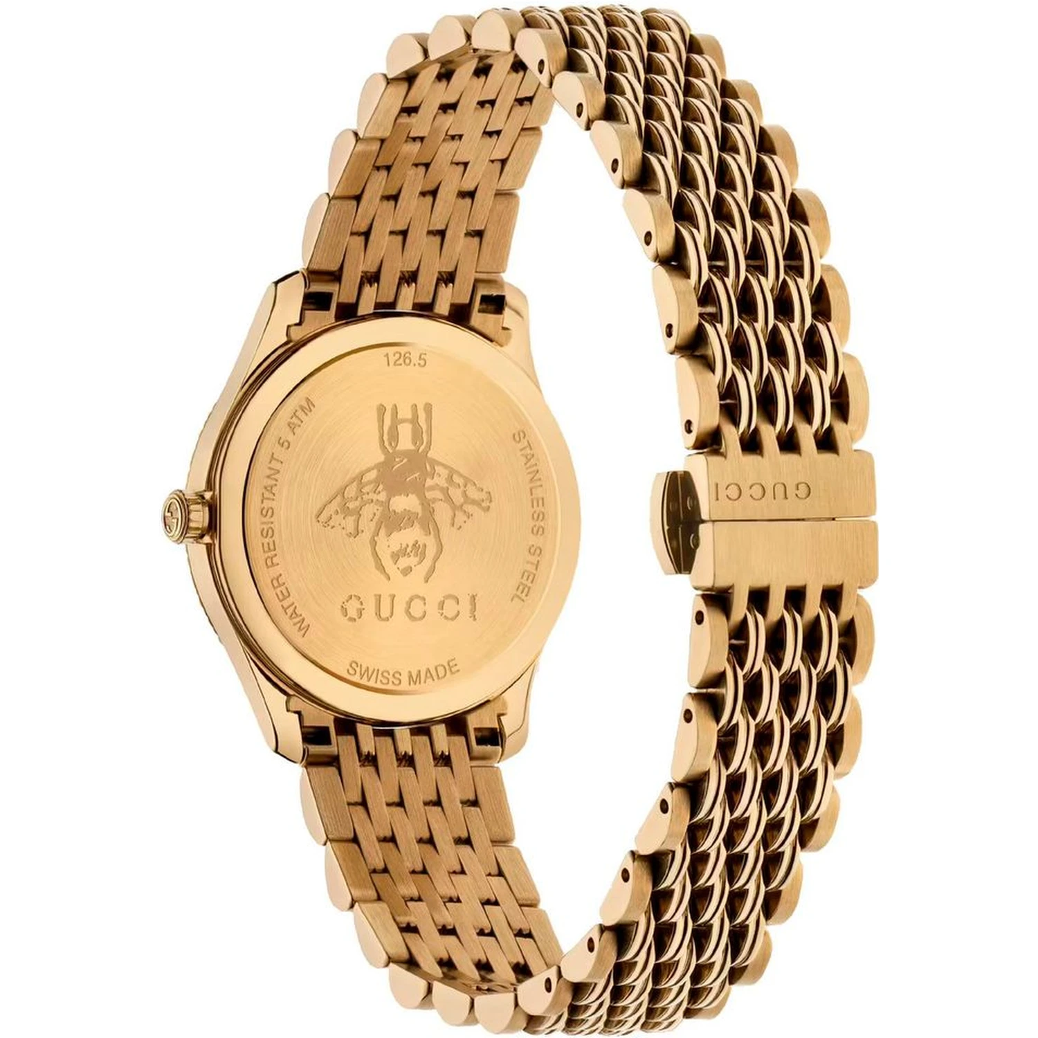 Gold Stainless Steel Dress Watch