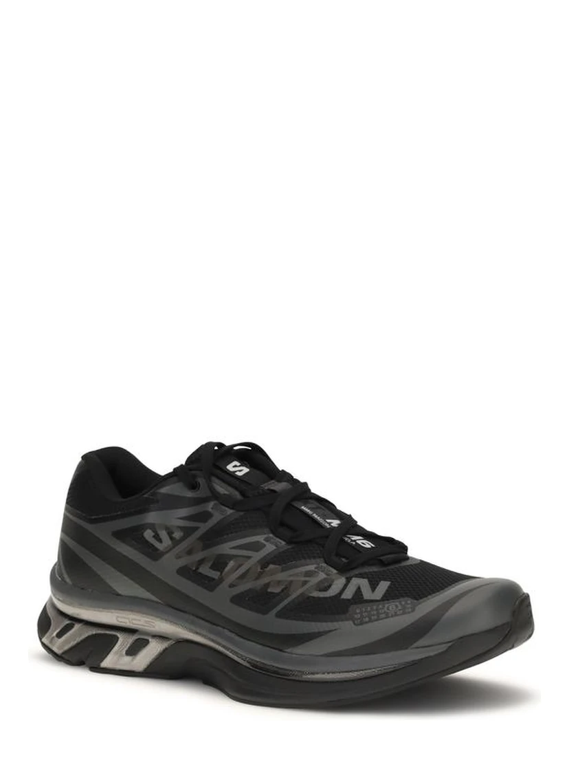Black Polyamide Athletic Sneakers