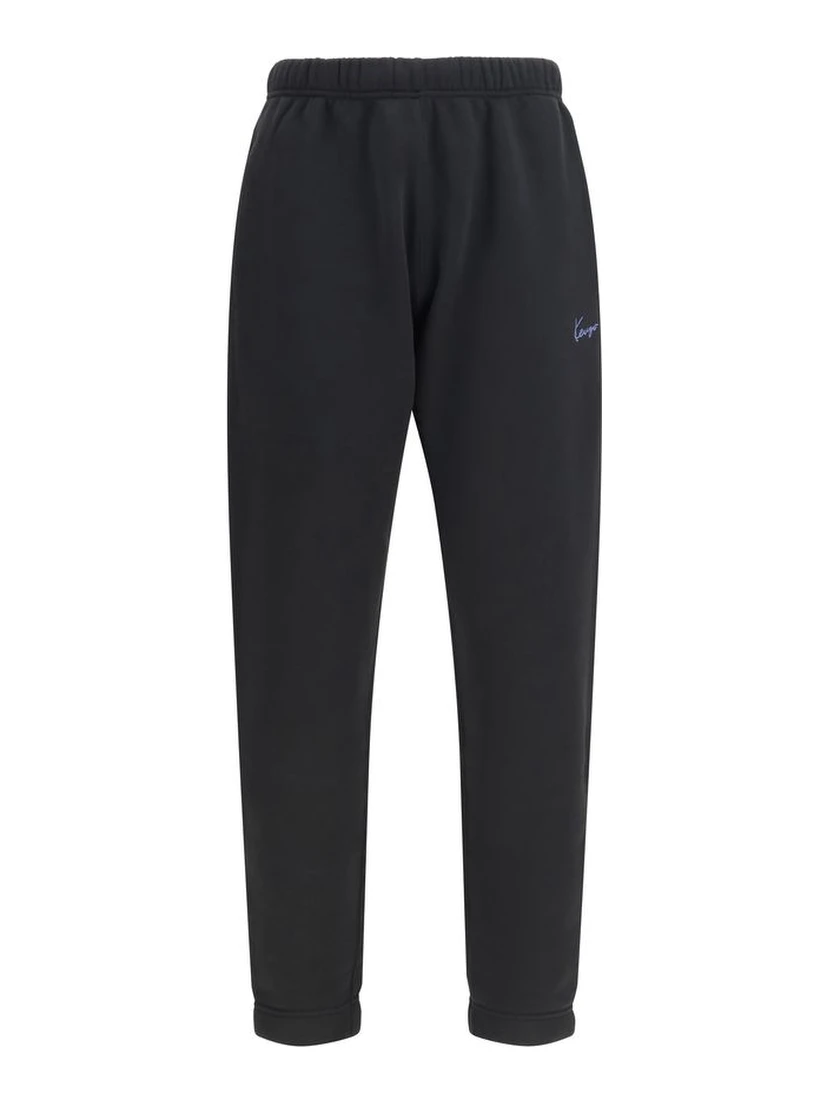 Black Cotton Joggers (Workout Pants)