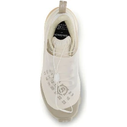 White Polyamide Athletic Sneakers