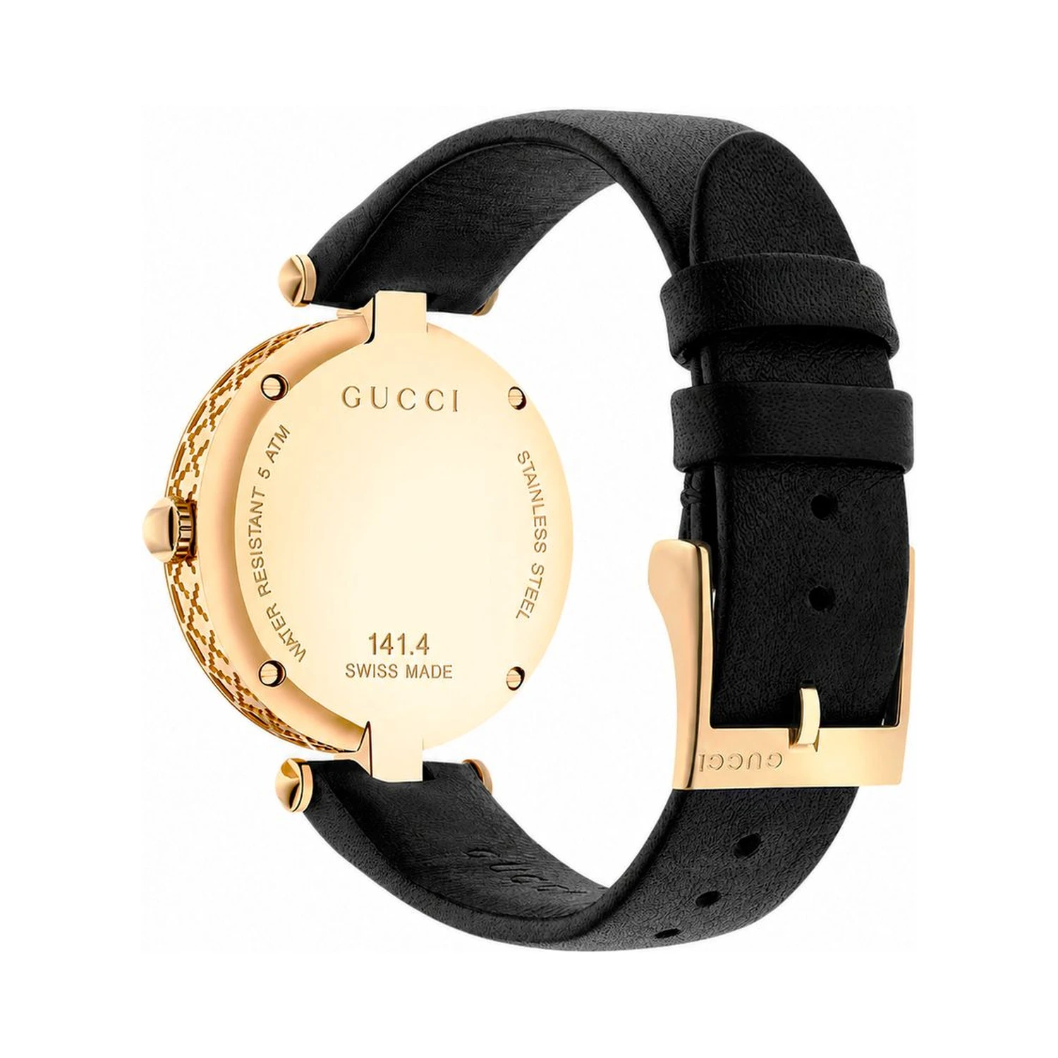 Black Leather Dress Watch