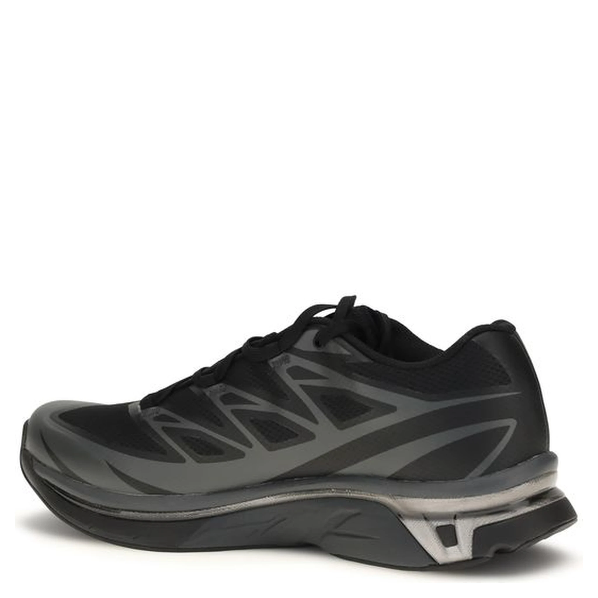 Black Polyamide Athletic Sneakers