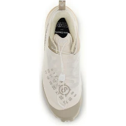 Beige Polyester Athletic Sneakers