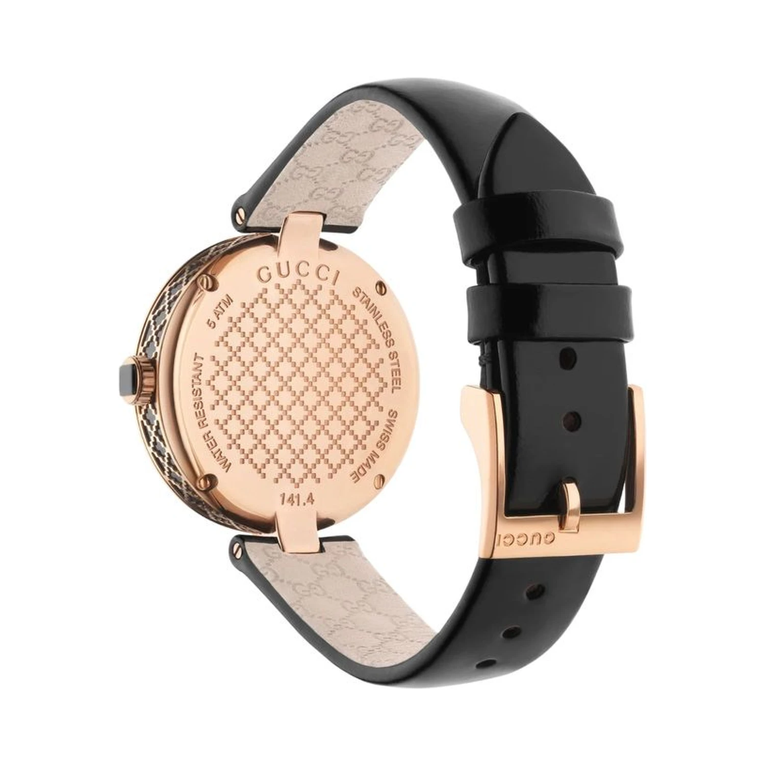 Black Leather Dress Watch