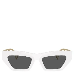 White Acetate Sunglasses