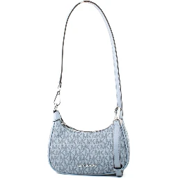 Blue Canvas Shoulder Bag