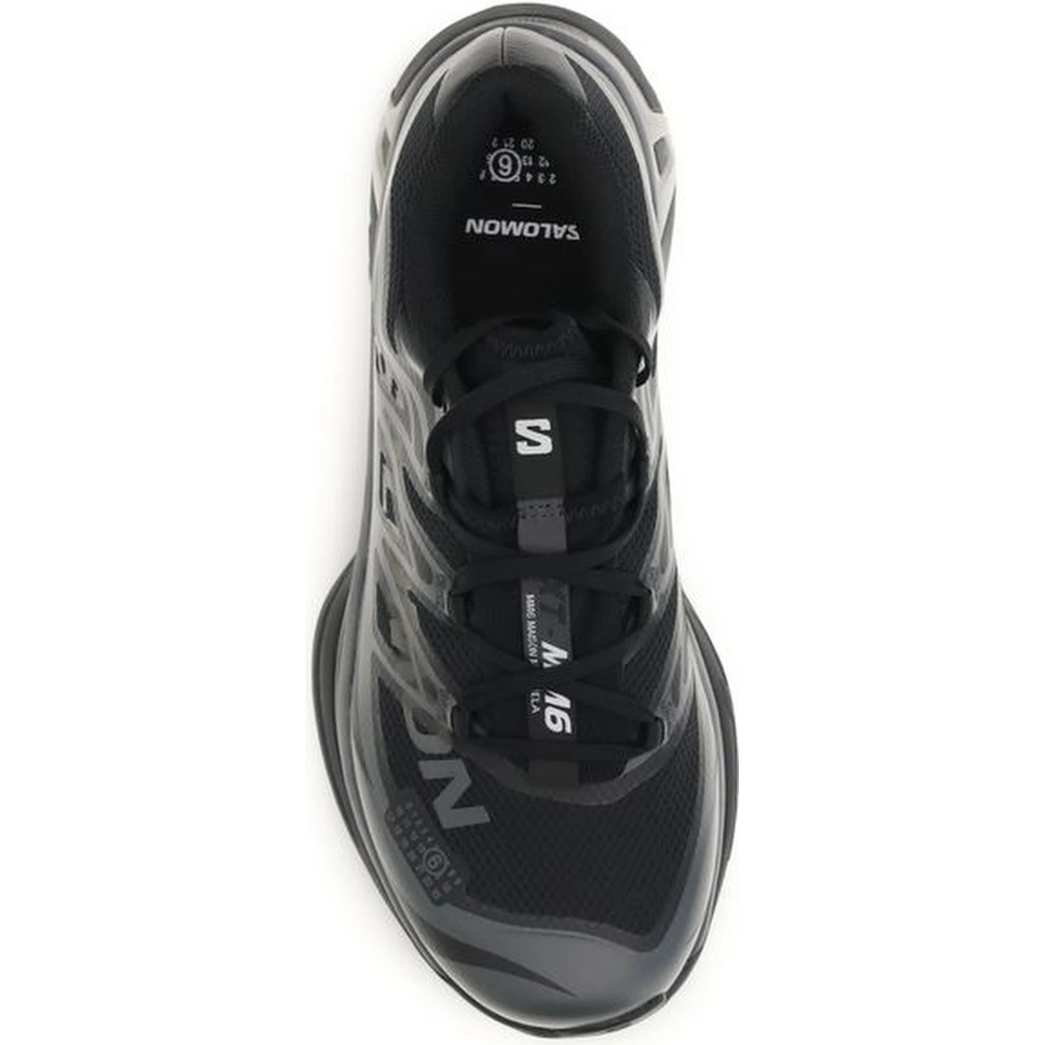 Black Polyamide Athletic Sneakers