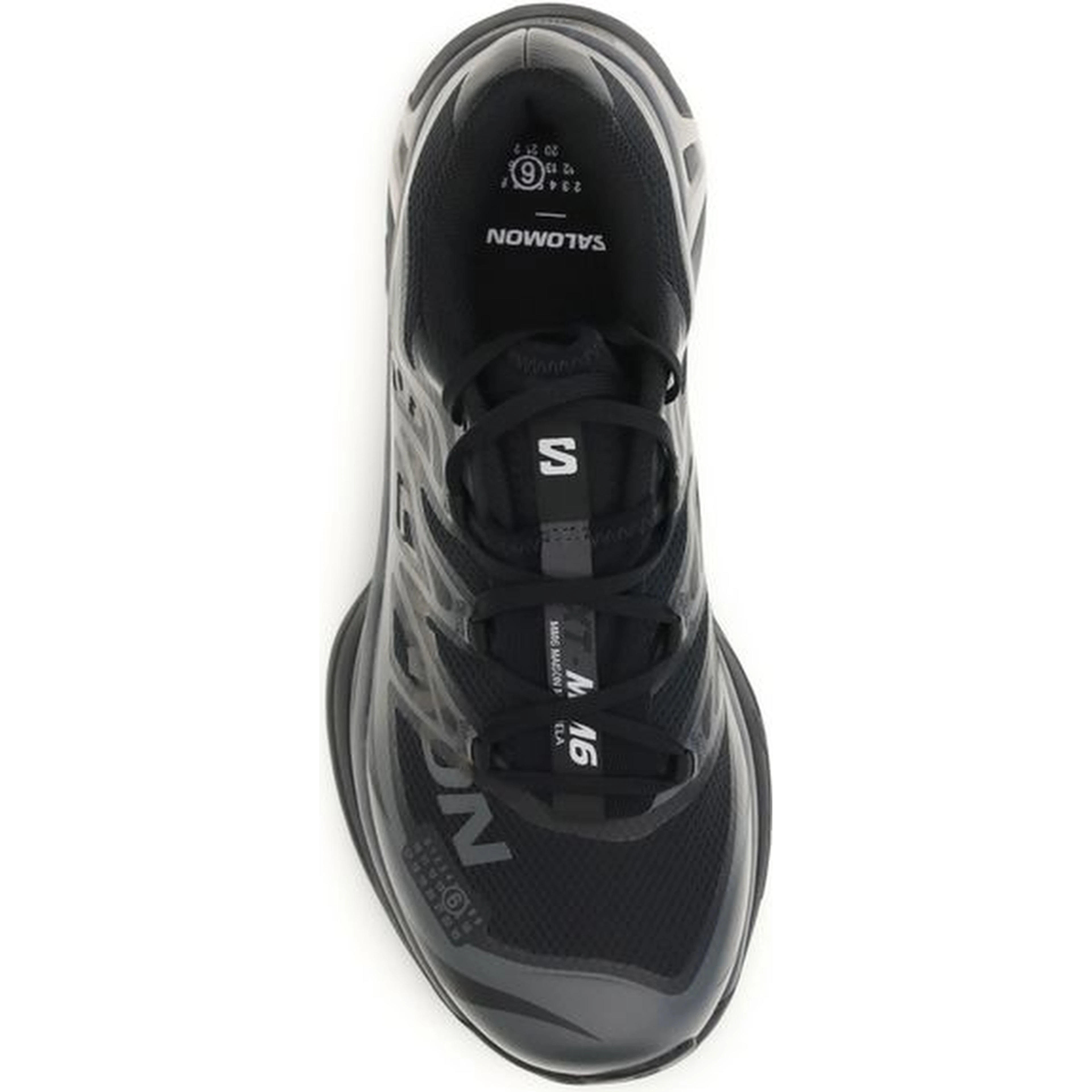 Black Polyamide Athletic Sneakers