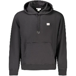 Black Cotton Men's Sweatshirt