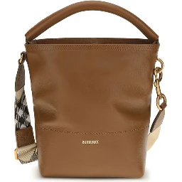 Brown Calf Leather Bos Taurus Backet Bag