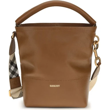 Brown Calf Leather Bos Taurus Backet Bag