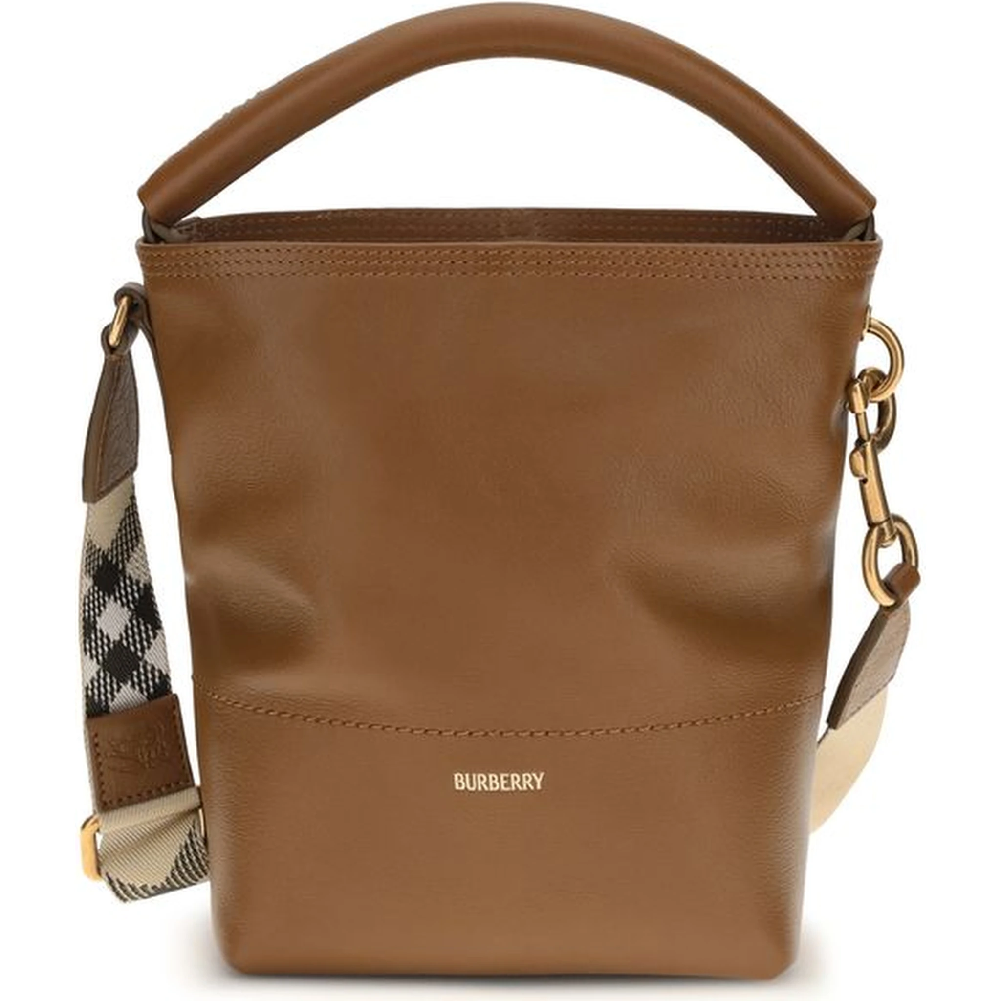 Brown Calf Leather Bos Taurus Backet Bag