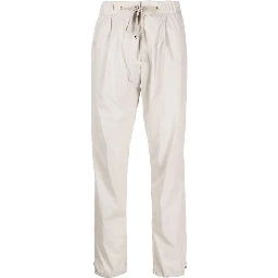 Gray Elastane Casual Pants