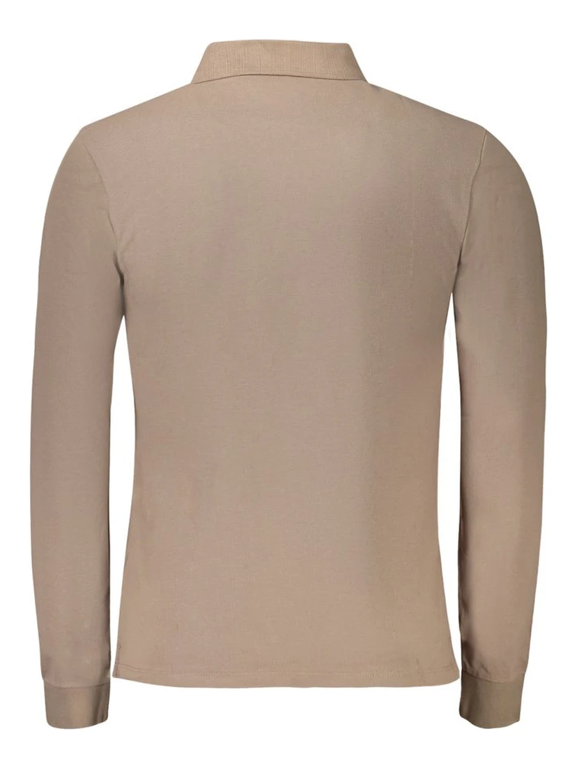 Marrone Cotton Men Polo Shirt