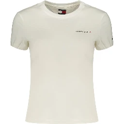 White Cotton Women's T-Shirt