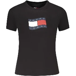 Black Cotton Women's T-Shirt