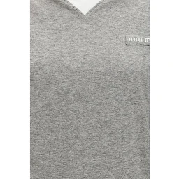 Gray Cotton Long Sleeve T-Shirt