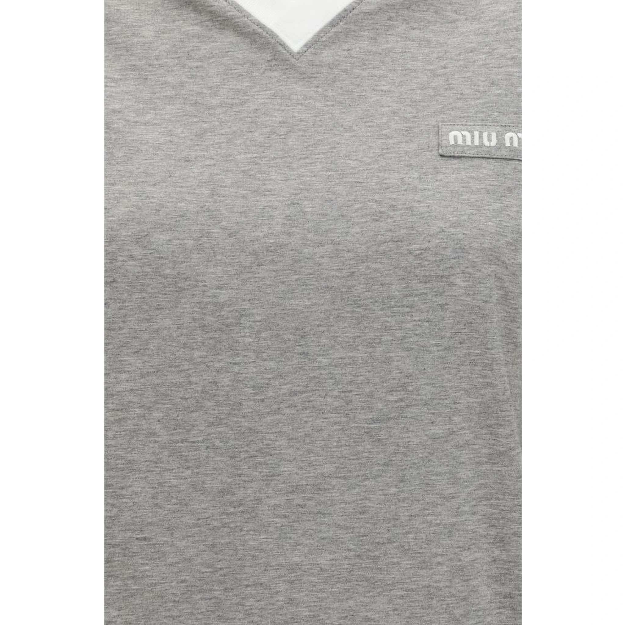 Gray Cotton Long Sleeve T-Shirt
