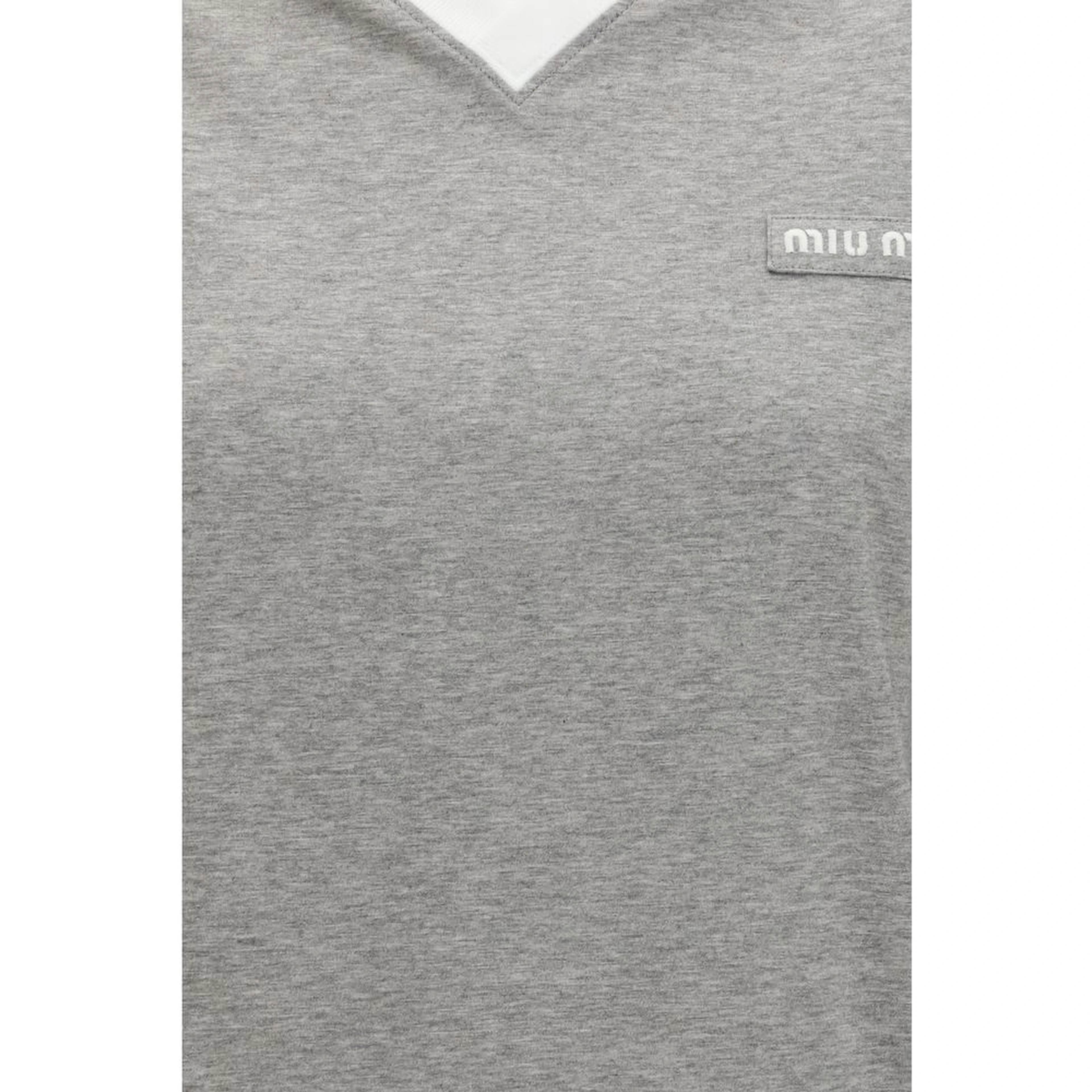 Gray Cotton Long Sleeve T-Shirt