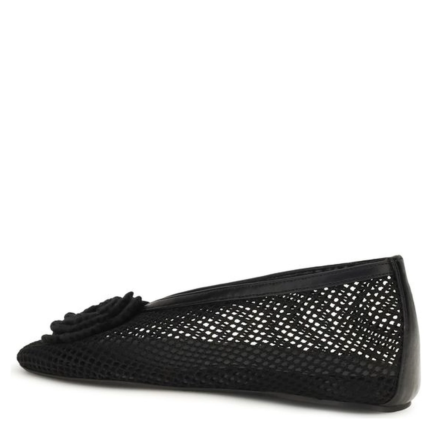 Black Polyethylene Ballet Flats