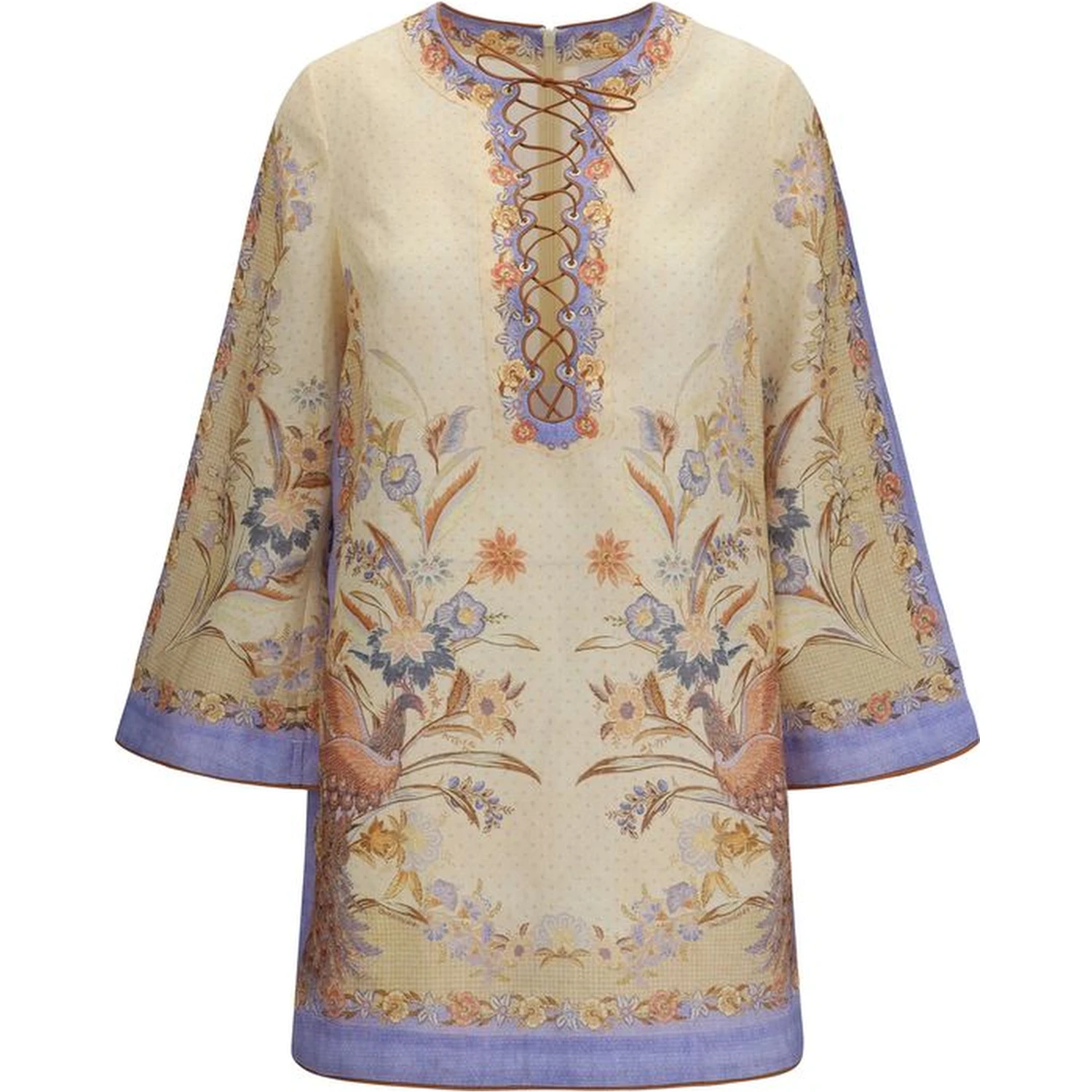 Multicolor Linen Casual Dress