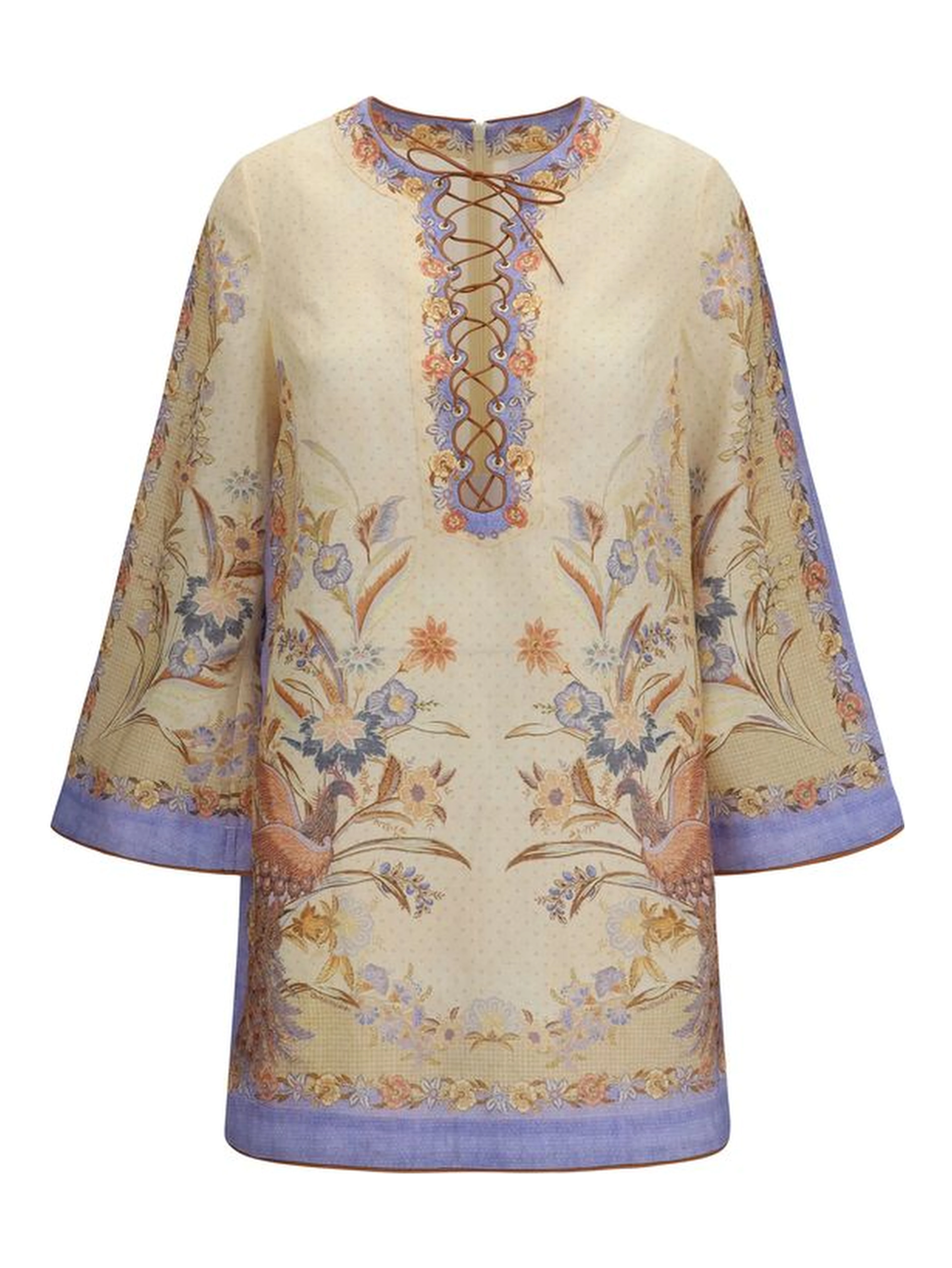 Multicolor Linen Casual Dress