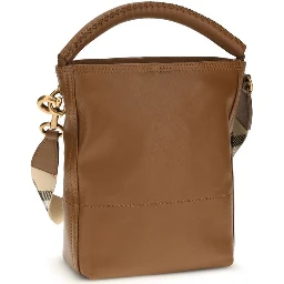 Brown Calf Leather Bos Taurus Backet Bag
