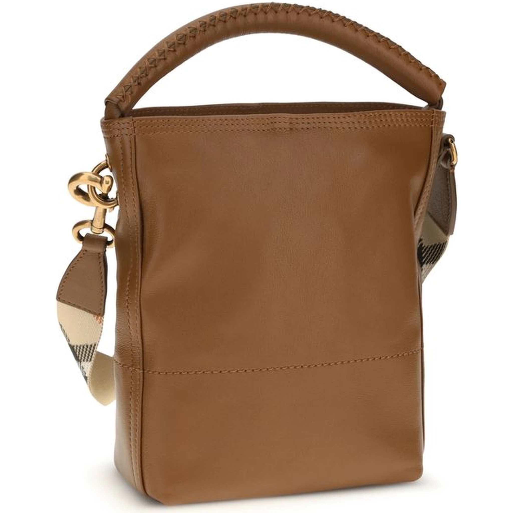 Brown Calf Leather Bos Taurus Backet Bag
