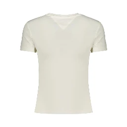 White Cotton Women's T-Shirt
