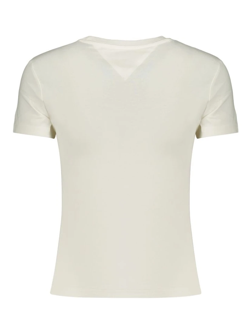 White Cotton Women's T-Shirt