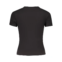 Black Cotton Women's T-Shirt