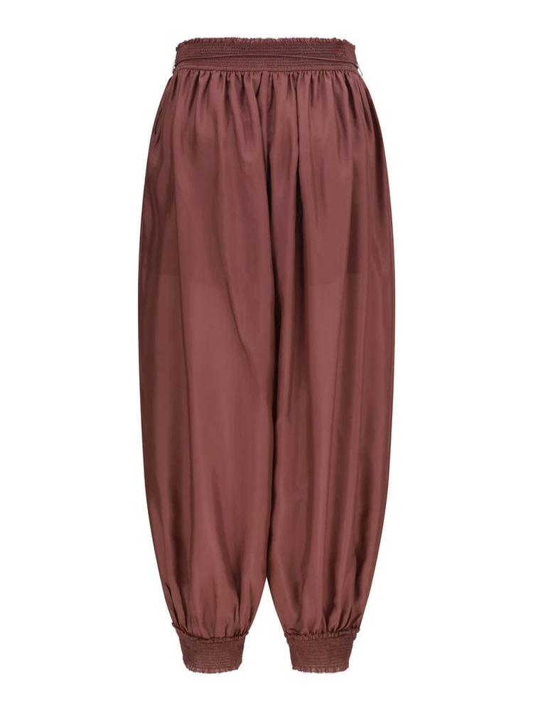 Bordeaux Silk Casual Pants alternative