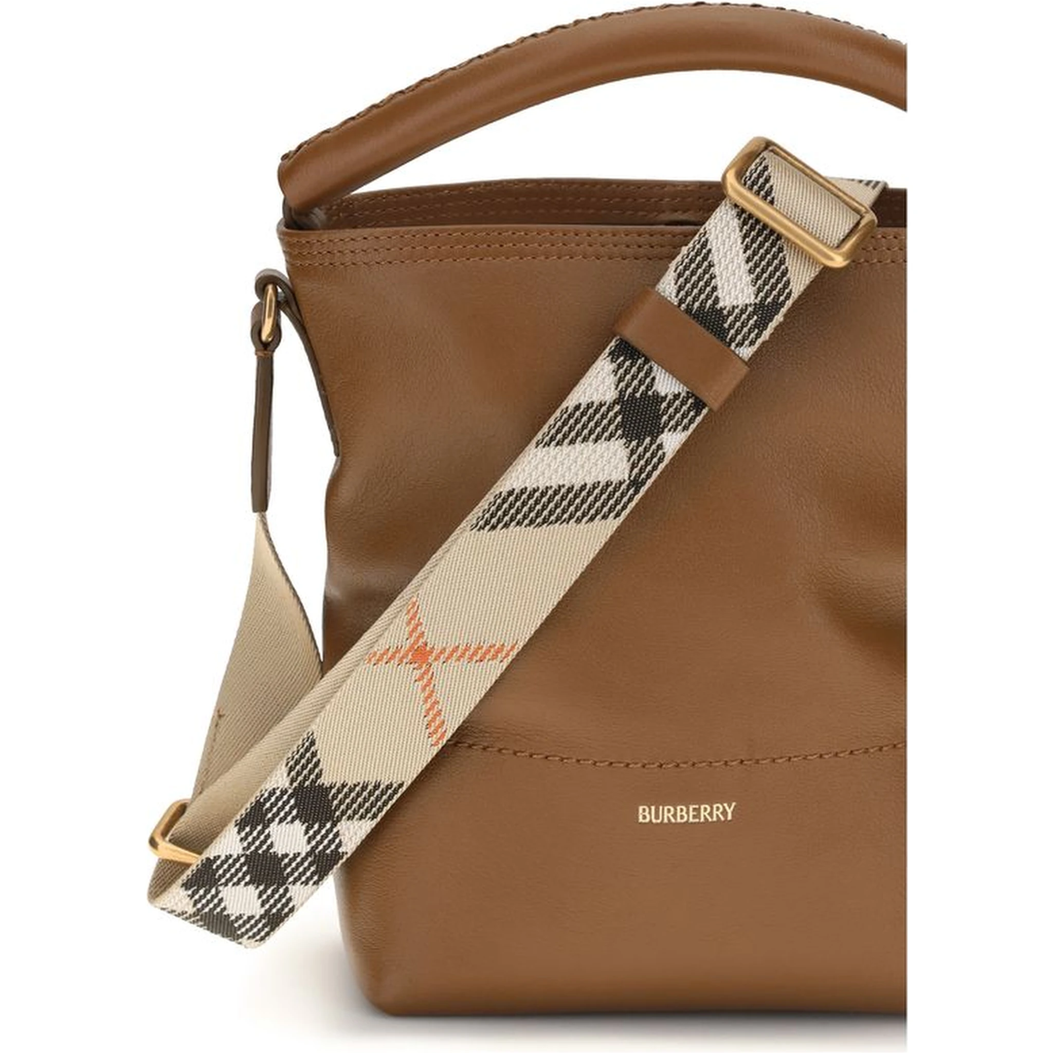 Brown Calf Leather Bos Taurus Backet Bag