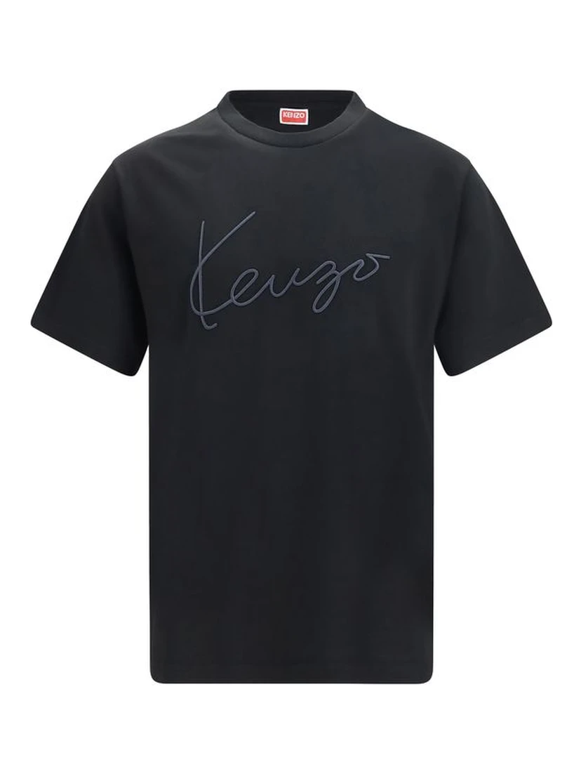 Black Cotton T-Shirt