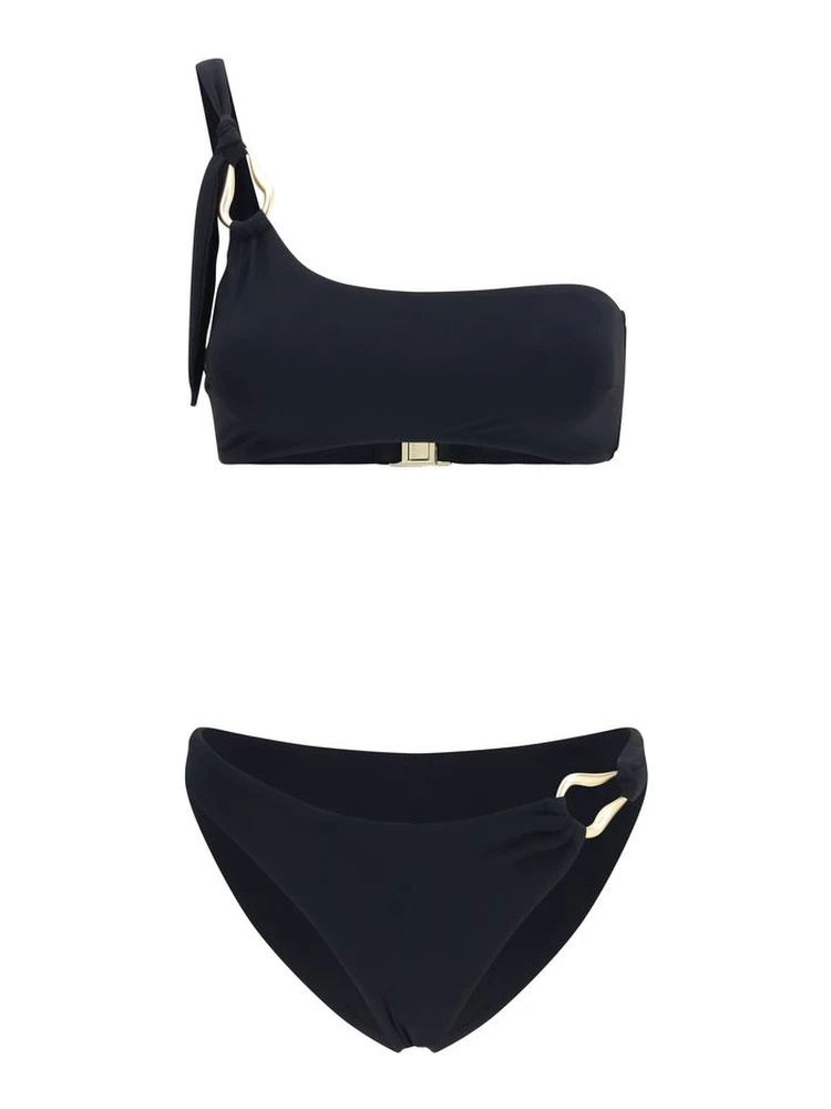 Black Elastane Bikini