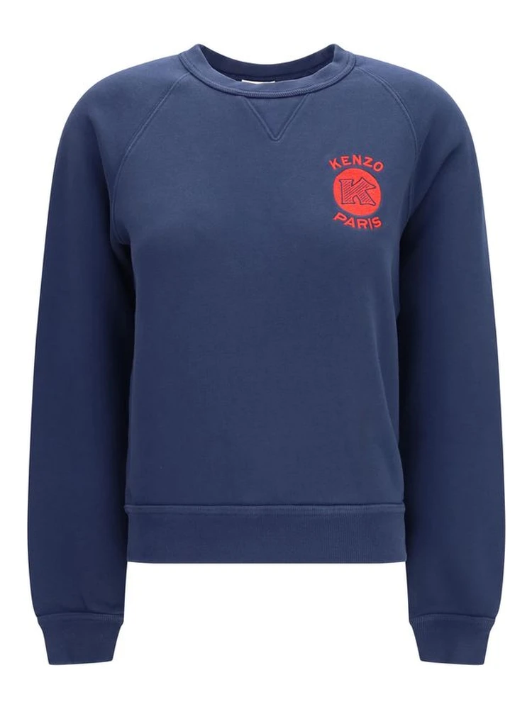 Blue Cotton Sweatshirt